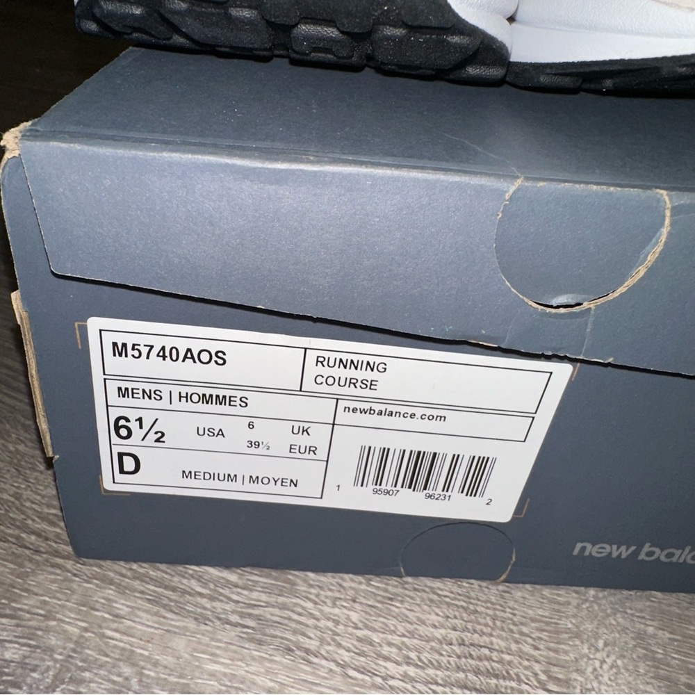 New Balance 5740 Beige and Chocolate Sneakers - Picture 4 of 4